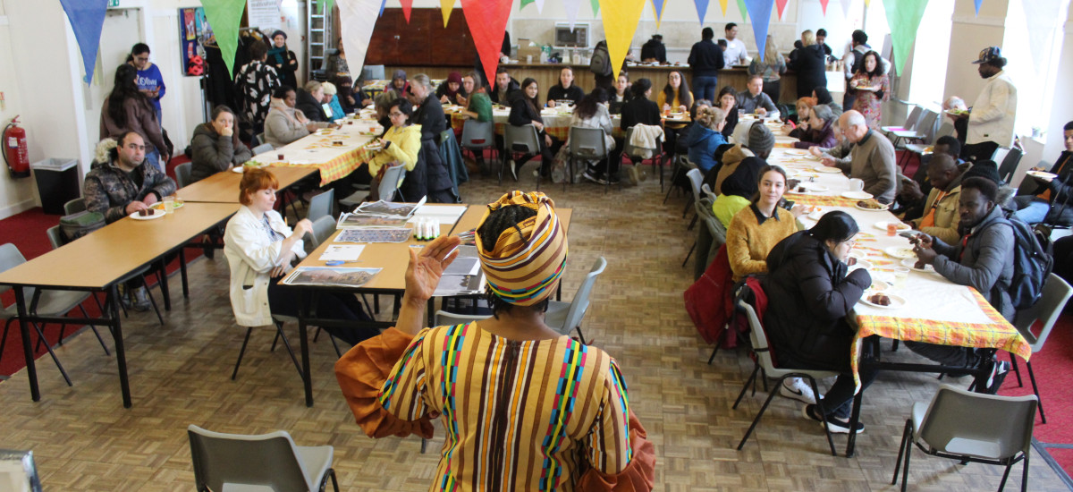 International Women's Day celebration at our Community Meal in March 24